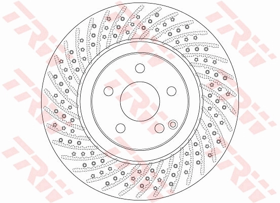 Brake Disc TRW SINGLE DF6433S