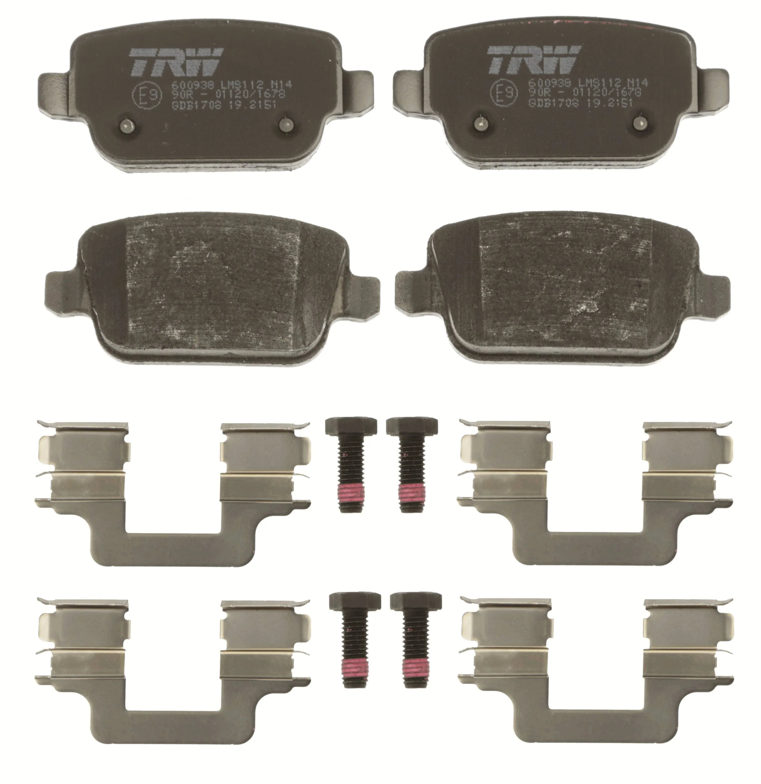 Brake Pad Set, disc brake COTEC GDB1708