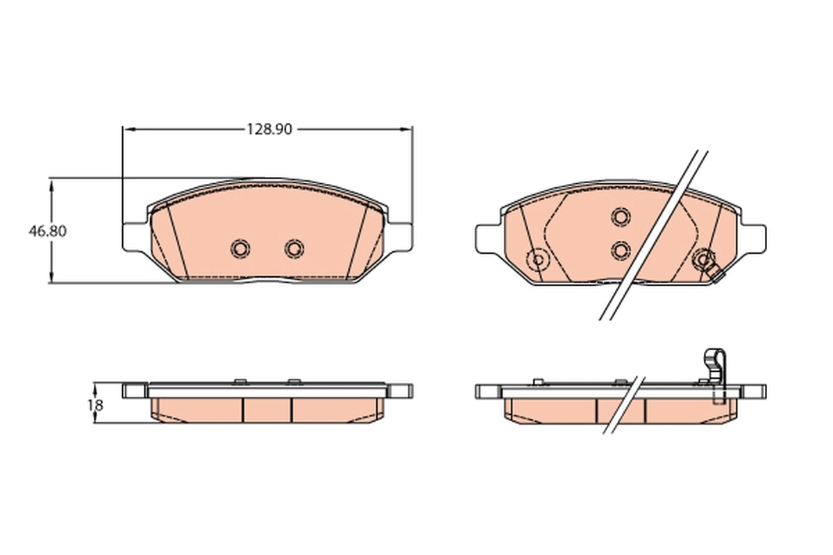 Brake Pad Set, disc brake GDB2135