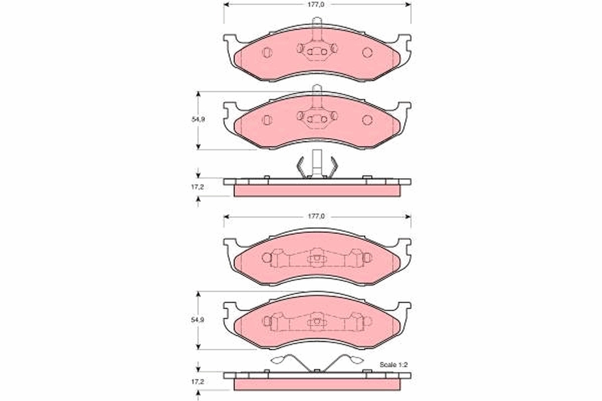 Brake Pad Set, disc brake GDB4104