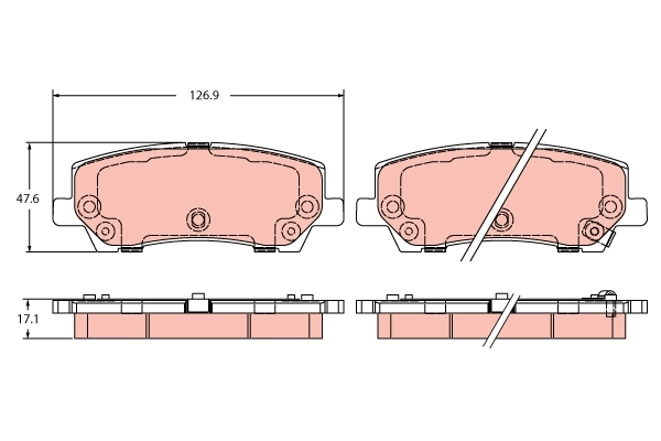 Brake Pad Set, disc brake GDB2388