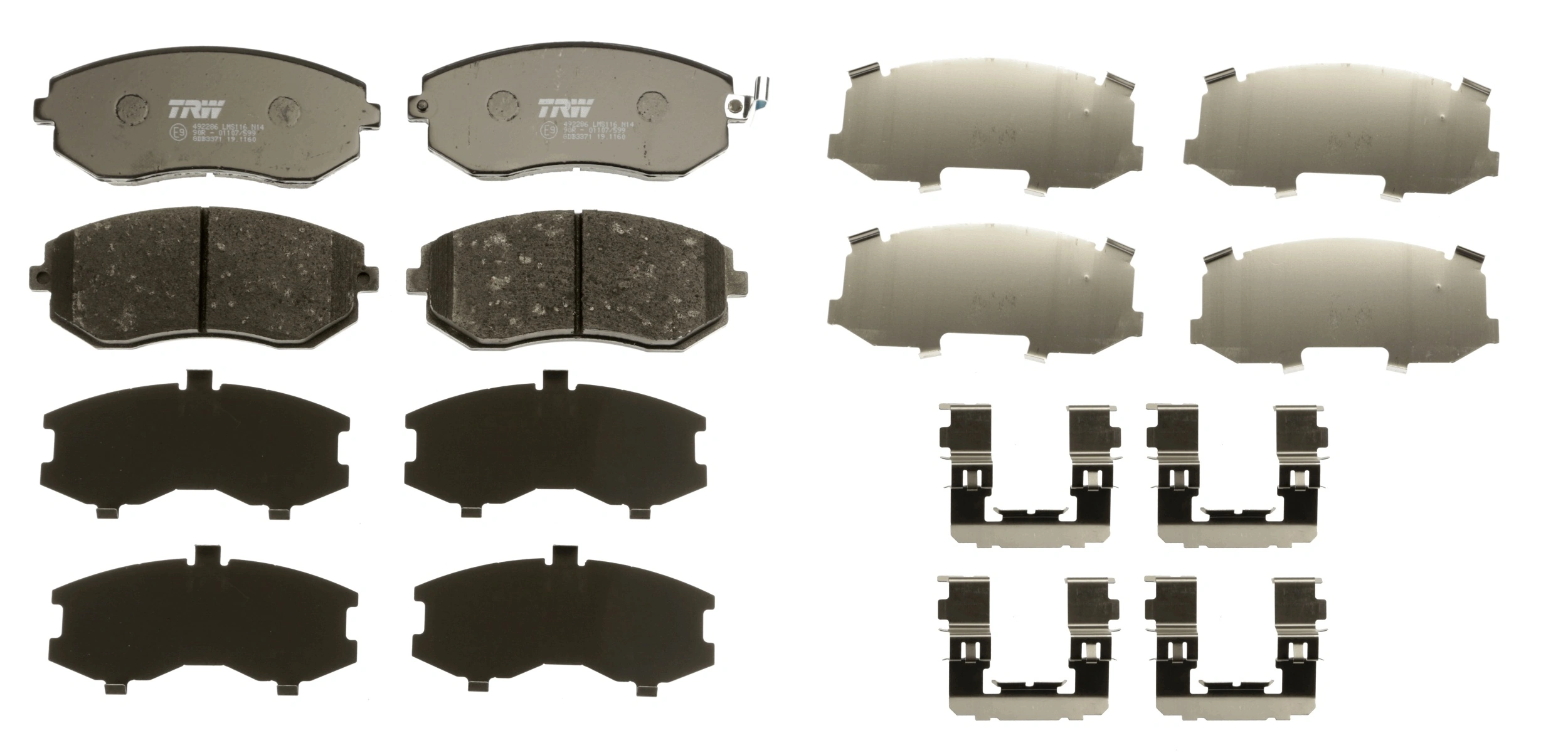 Brake Pad Set, disc brake COTEC GDB3371