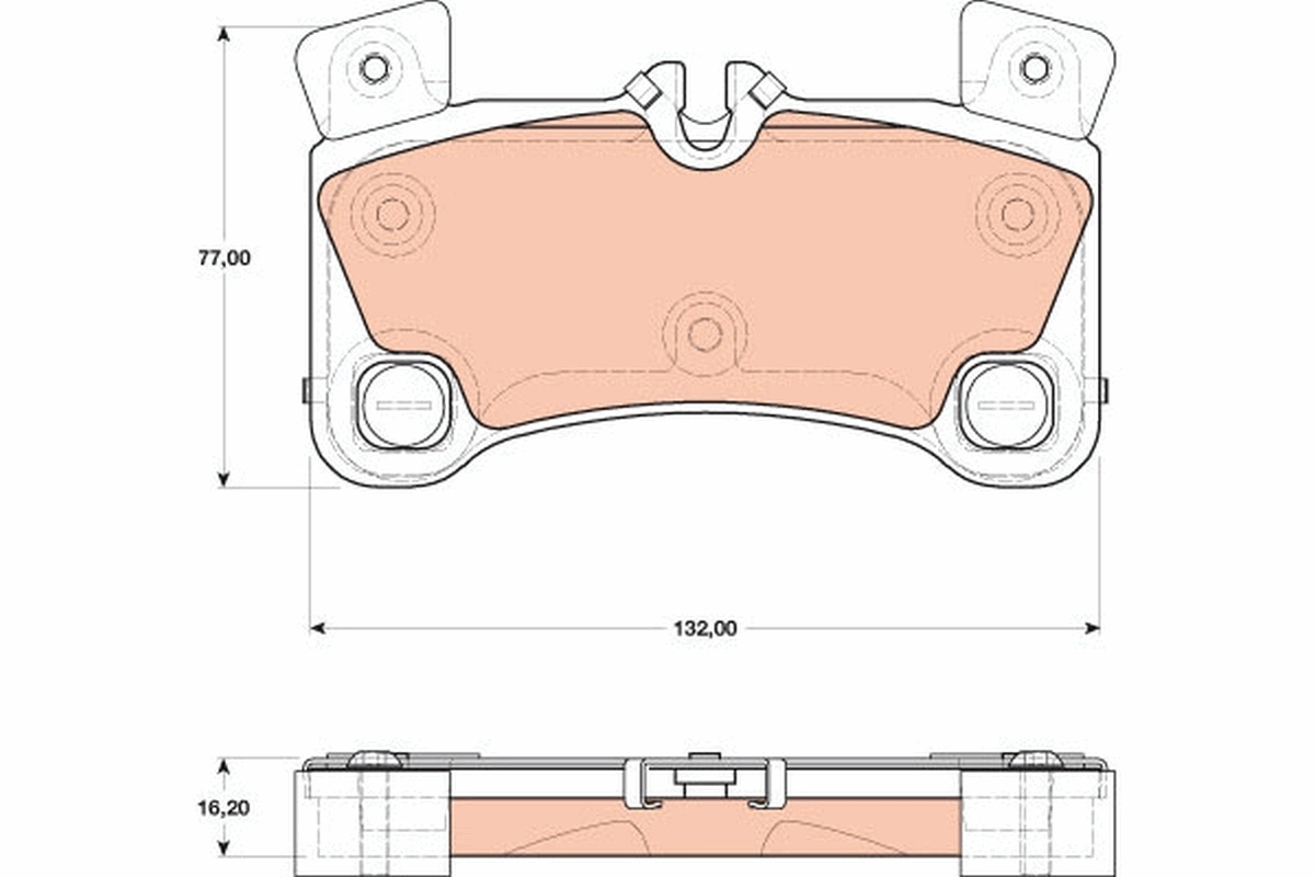 Brake Pad Set, disc brake GDB1775
