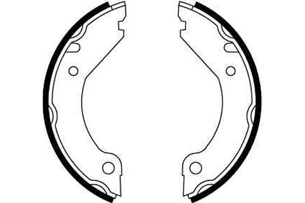 Brake Shoe Set, parking brake GS8204