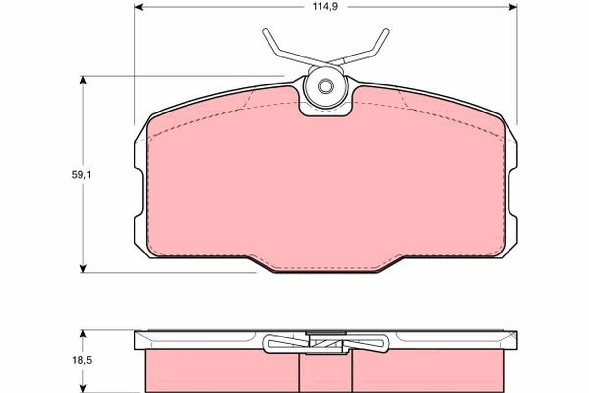 Brake Pad Set, disc brake GDB418