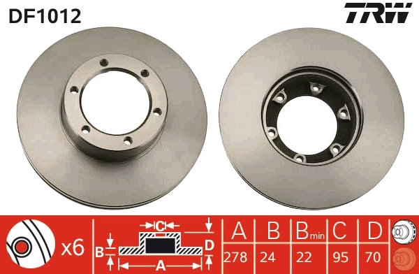 Brake Disc DF1012