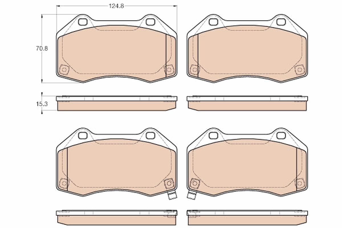 Brake Pad Set, disc brake GDB1979