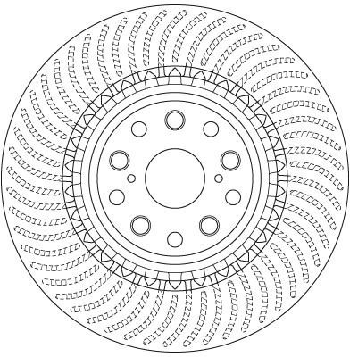 Brake Disc TRW SINGLE DF6488S