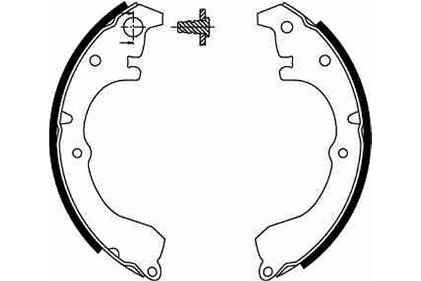TRW GS8287 Brake Shoe Set
