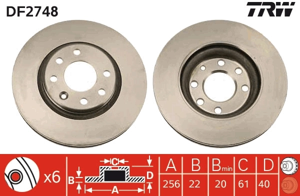Brake Disc DF2748
