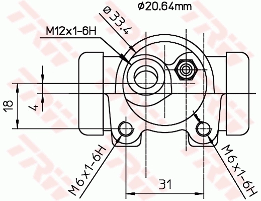 TRW BWF155 Wheel Brake Cylinder
