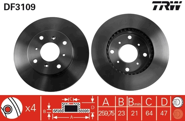 Brake Disc DF3109