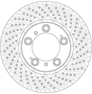 Brake Disc TRW SINGLE DF6213S