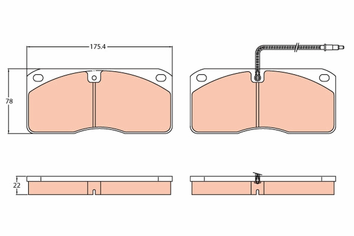 TRW GDB5057 Brake Pad Set, disc brake