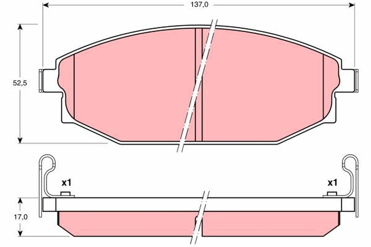 Brake Pad Set, disc brake GDB3232