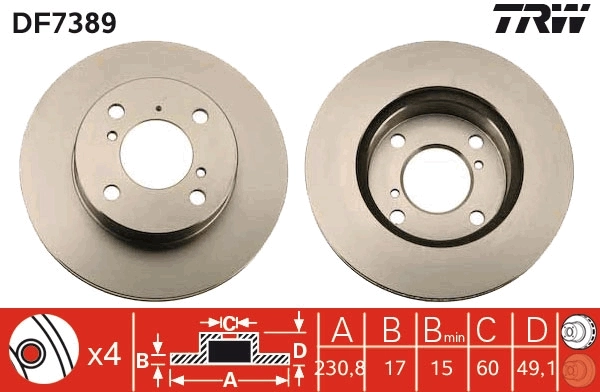 Brake Disc DF7389