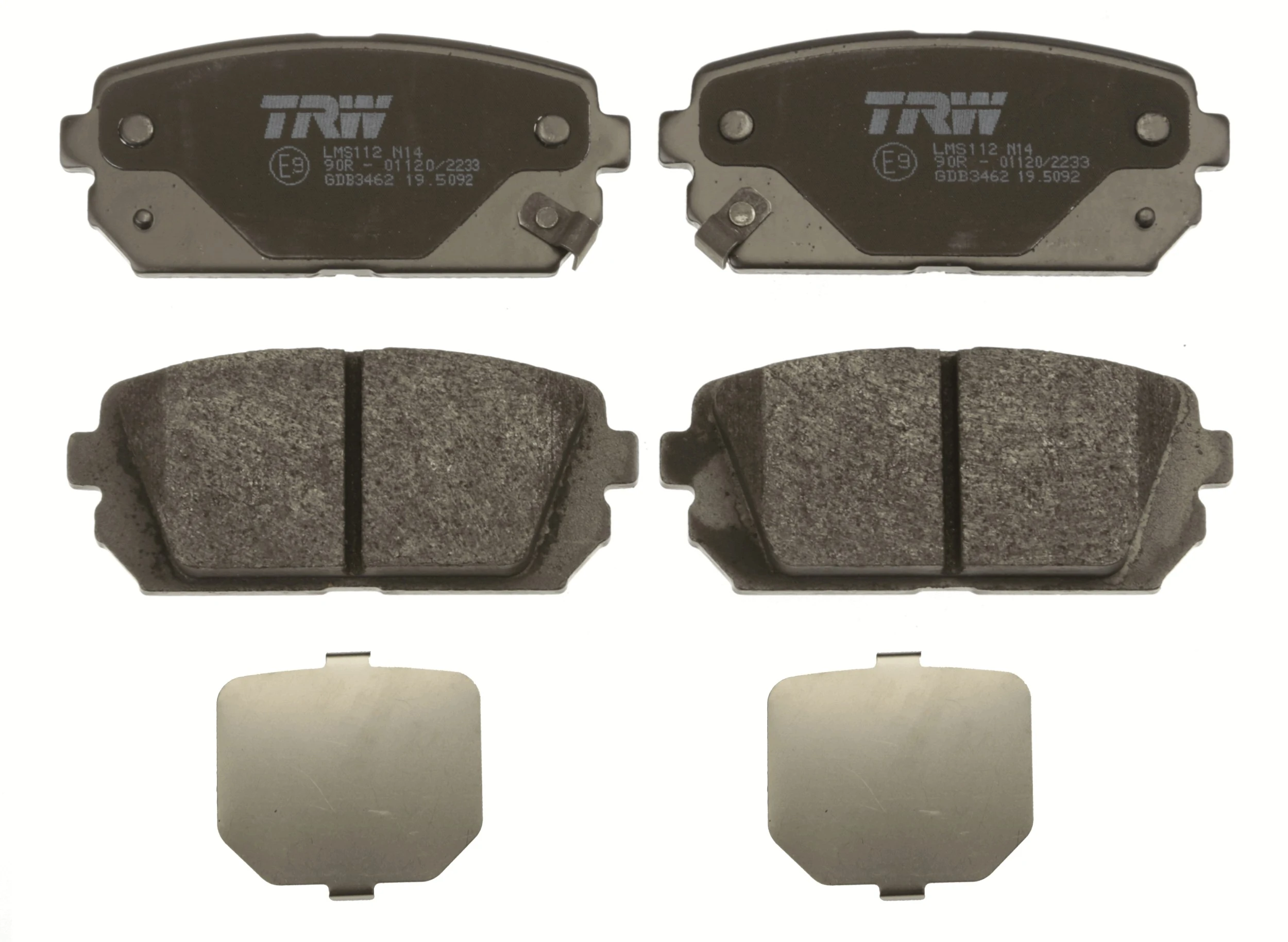 Brake Pad Set, disc brake COTEC GDB3462