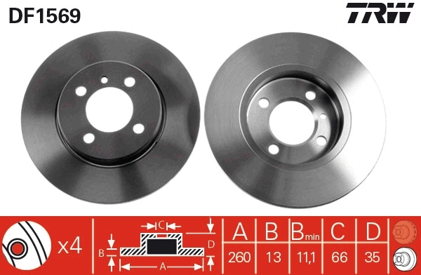 Brake Disc DF1569