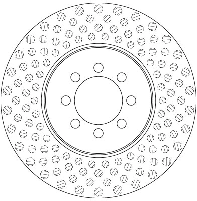 Brake Disc TRW SINGLE DF6250S