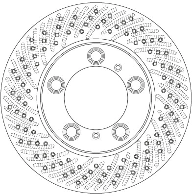 Brake Disc TRW SINGLE DF6413S
