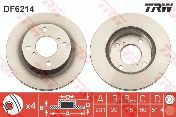 Brake Disc DF6214