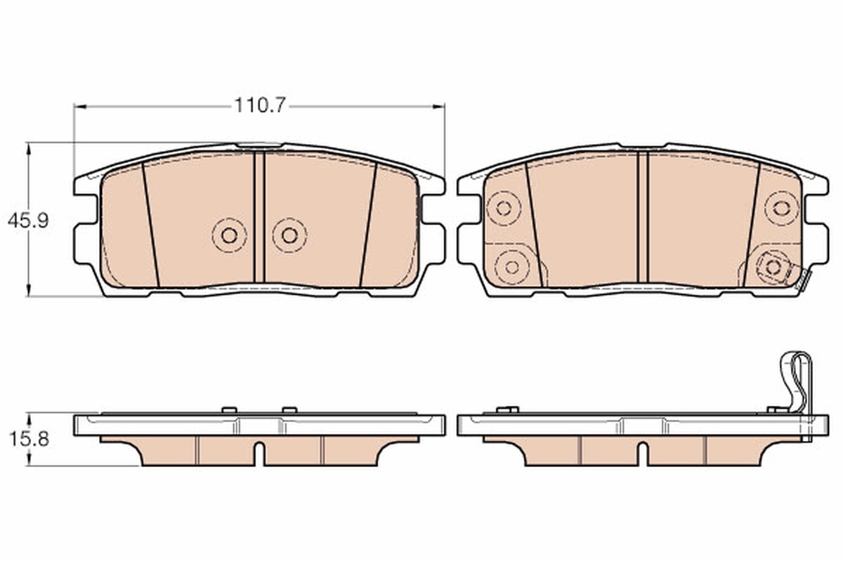 Brake Pad Set, disc brake GDB3566