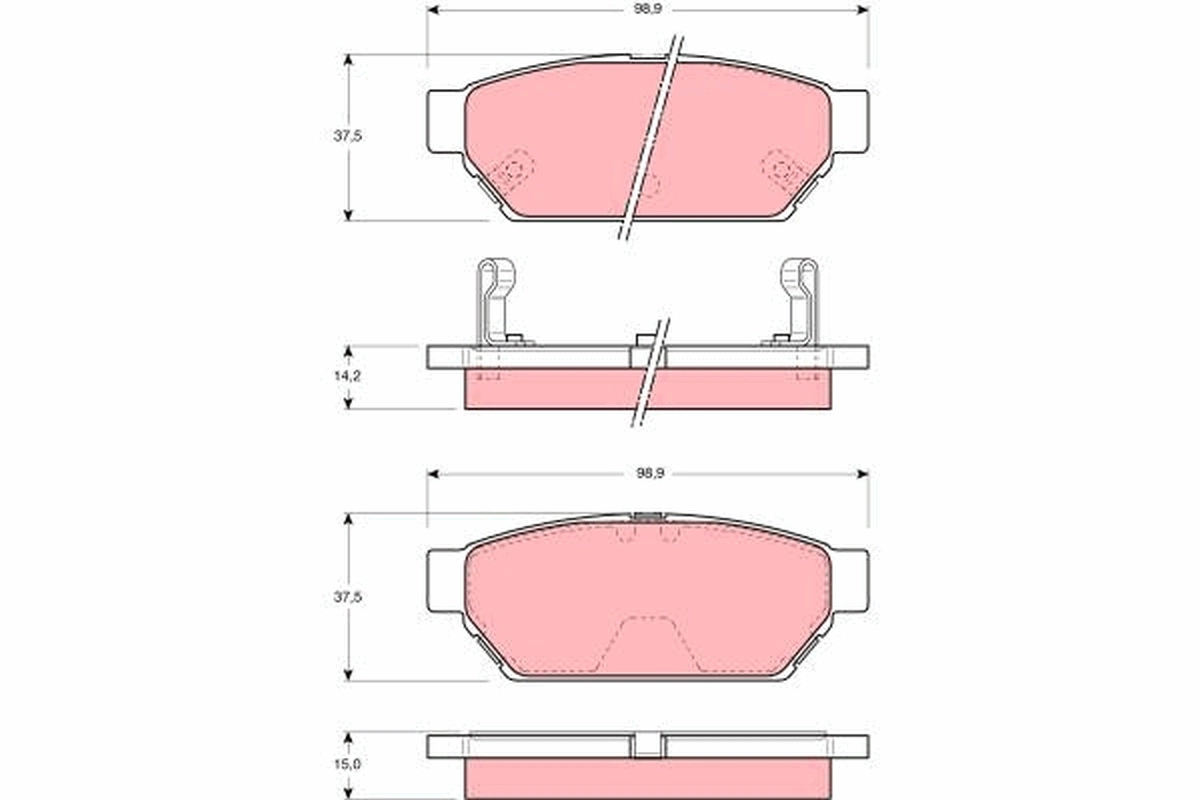 Brake Pad Set, disc brake GDB3045