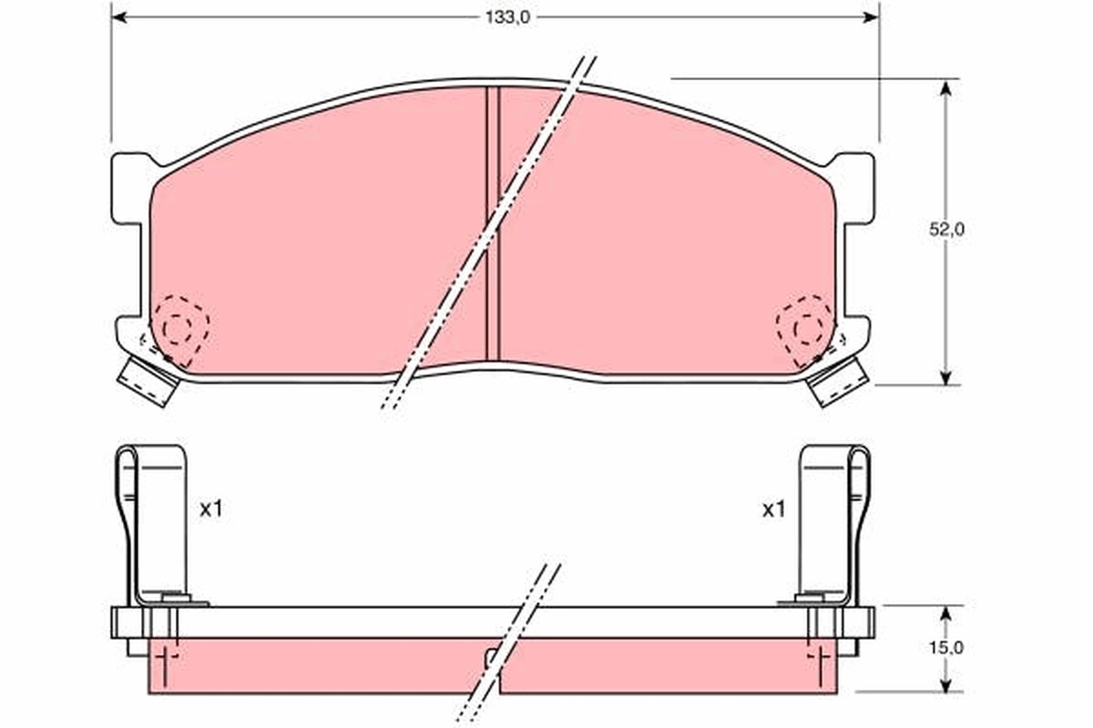 Brake Pad Set, disc brake GDB737