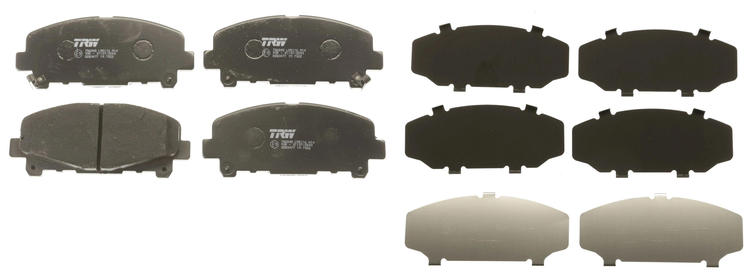 Brake Pad Set, disc brake COTEC GDB3477