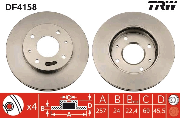 Brake Disc DF4158