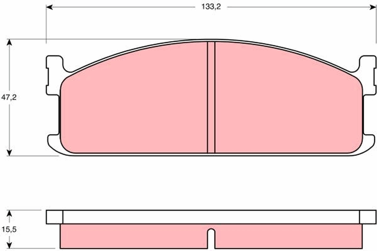 Brake Pad Set, disc brake GDB345