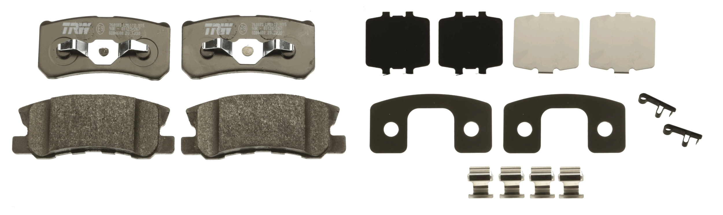 Brake Pad Set, disc brake COTEC GDB4600