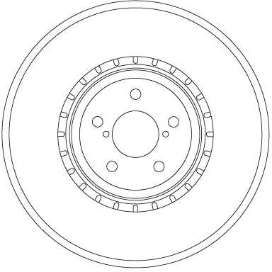 Brake Disc TRW SINGLE DF6923S