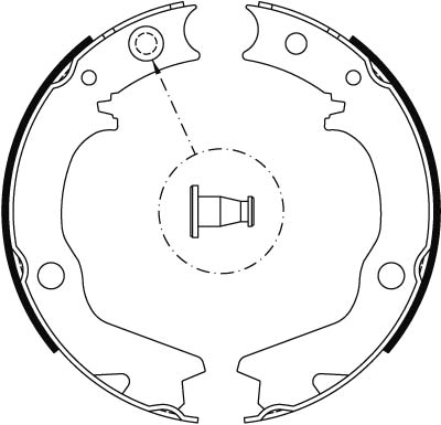 Brake Shoe Set, parking brake GS8479