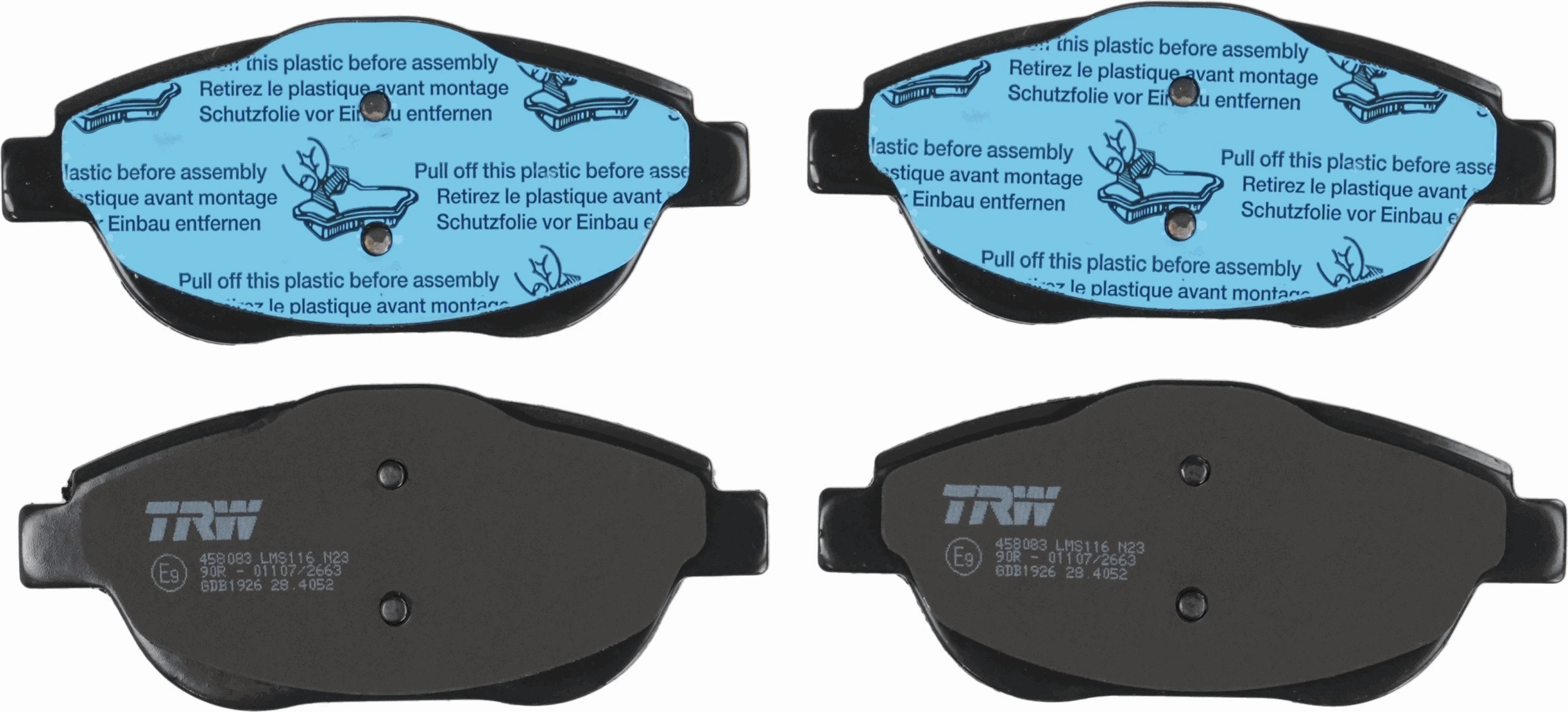 Brake Pad Set, disc brake COTEC GDB1926