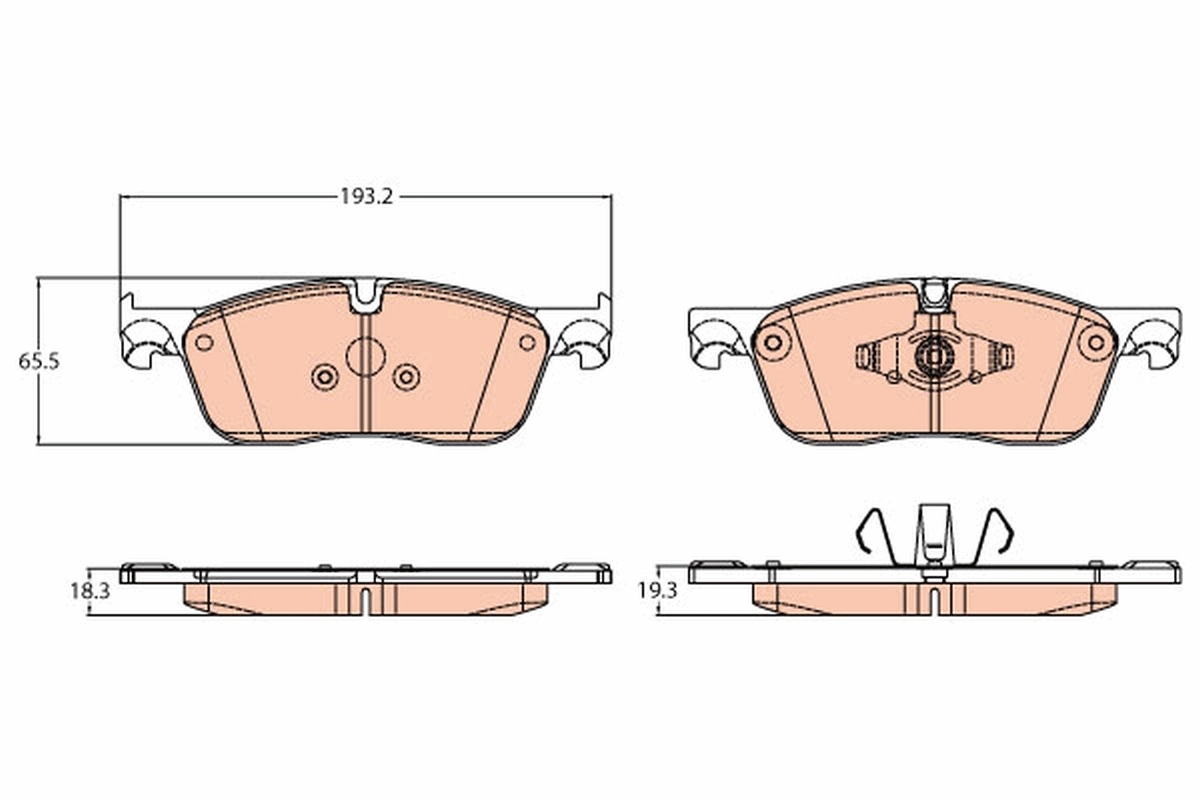 Brake Pad Set, disc brake GDB2100