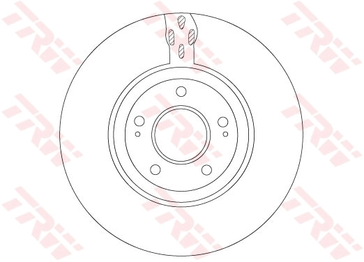 Brake Disc TRW SINGLE DF7302S