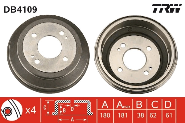 Brake Drum DB4109