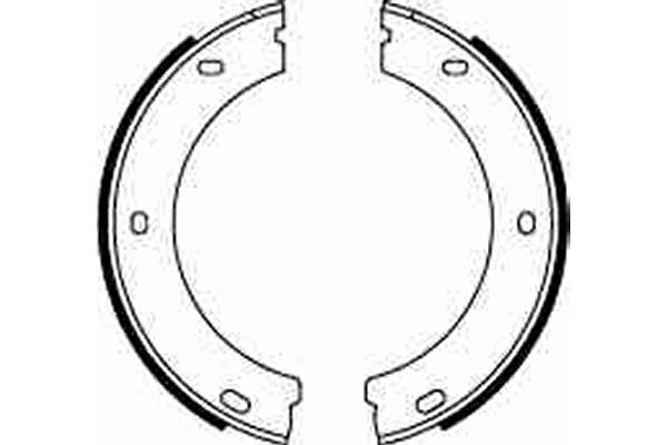 TRW GS8547 Brake Shoe Set, parking brake