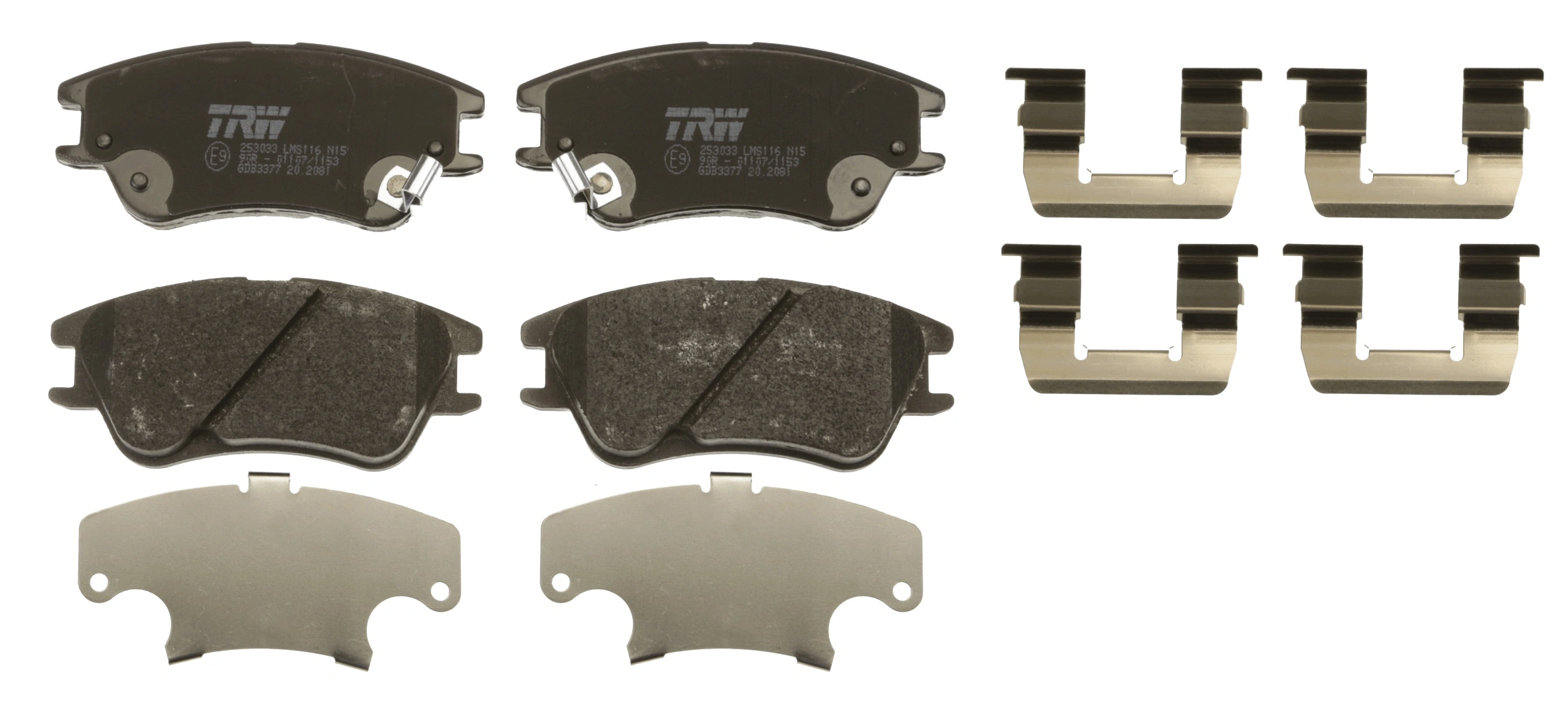 Brake Pad Set, disc brake COTEC GDB3377