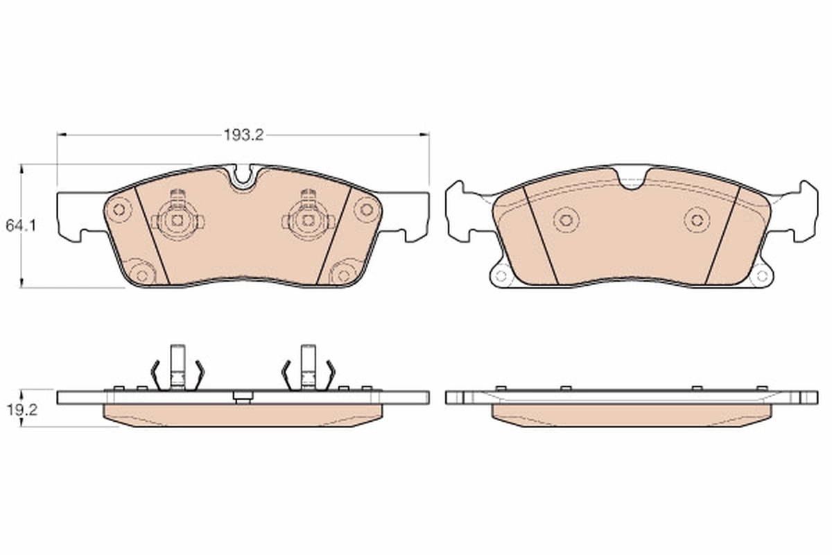 Brake Pad Set, disc brake GDB1955