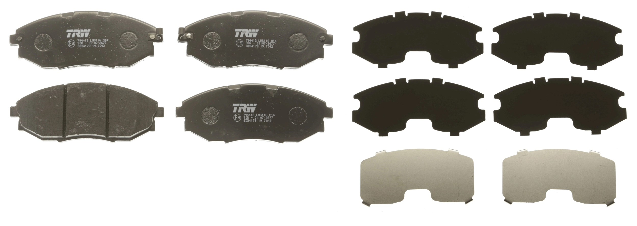 Brake Pad Set, disc brake COTEC GDB4179