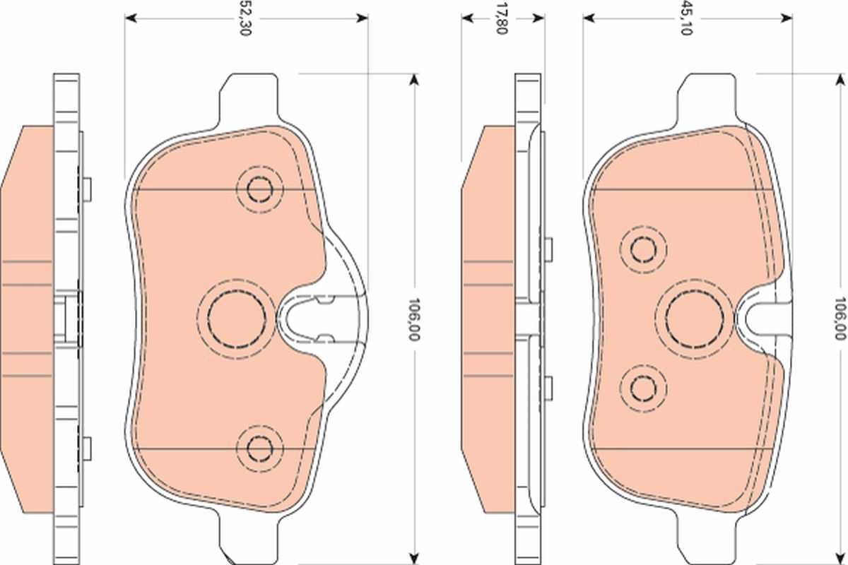 Brake Pad Set, disc brake GDB1827