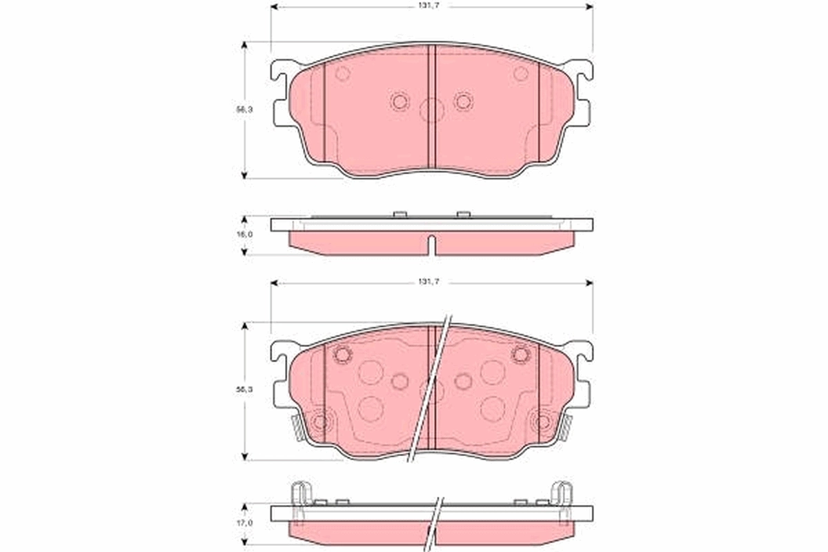 Brake Pad Set, disc brake GDB3253