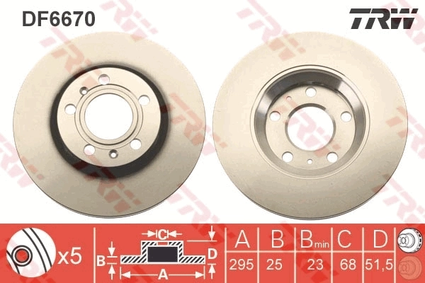 Brake Disc DF6670