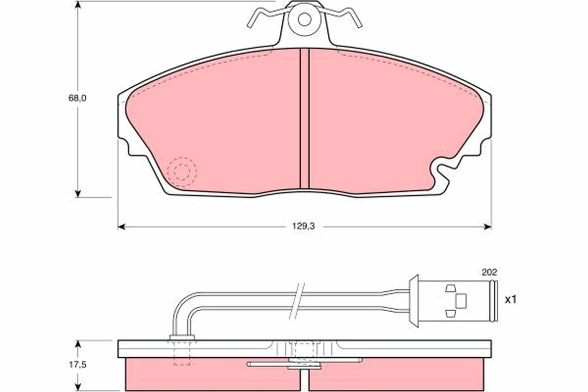 Brake Pad Set, disc brake GDB479