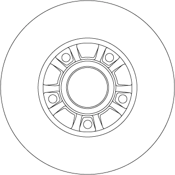 Brake Disc TRW SINGLE DF4273BS