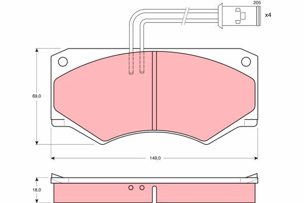 Brake Pad Set, disc brake GDB390