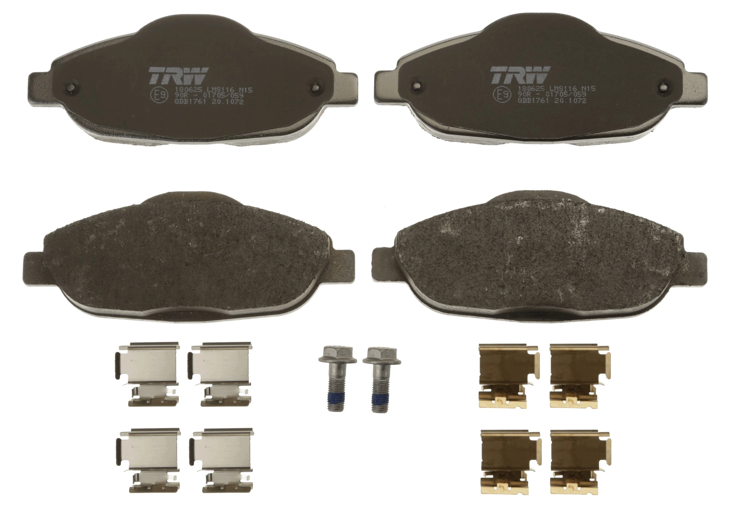 Brake Pad Set, disc brake COTEC GDB1761