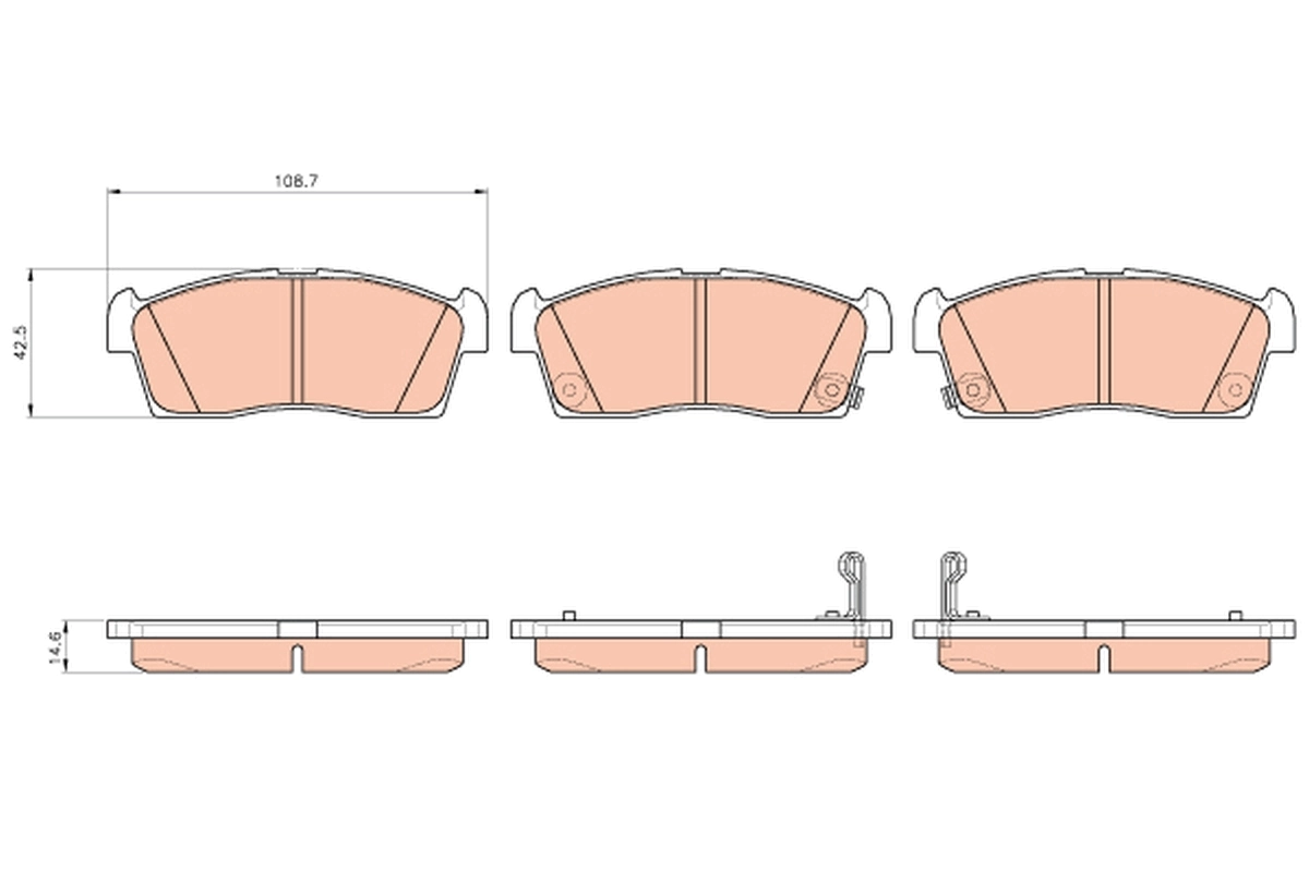 Brake Pad Set, disc brake GDB1940